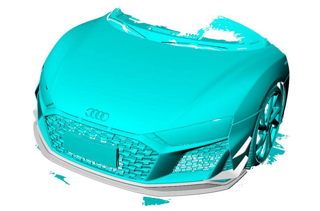 Performance Style Pre-Preg Carbon Fibre Front Canards for Audi R8 V10 22-Present - Carbon Factory