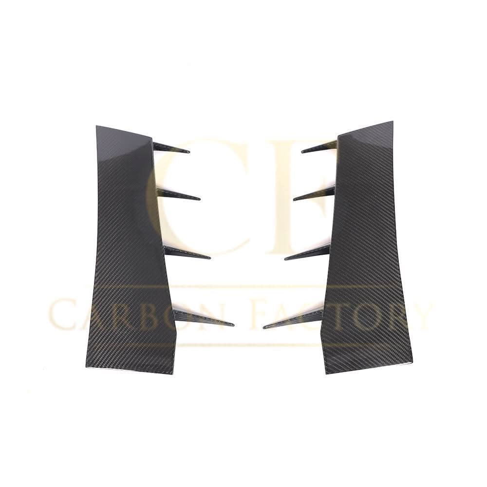 Pre-Preg Carbon Fibre Front Bumper Canards for Audi R8 V10 Gen 2 15-19 - Carbon Factory