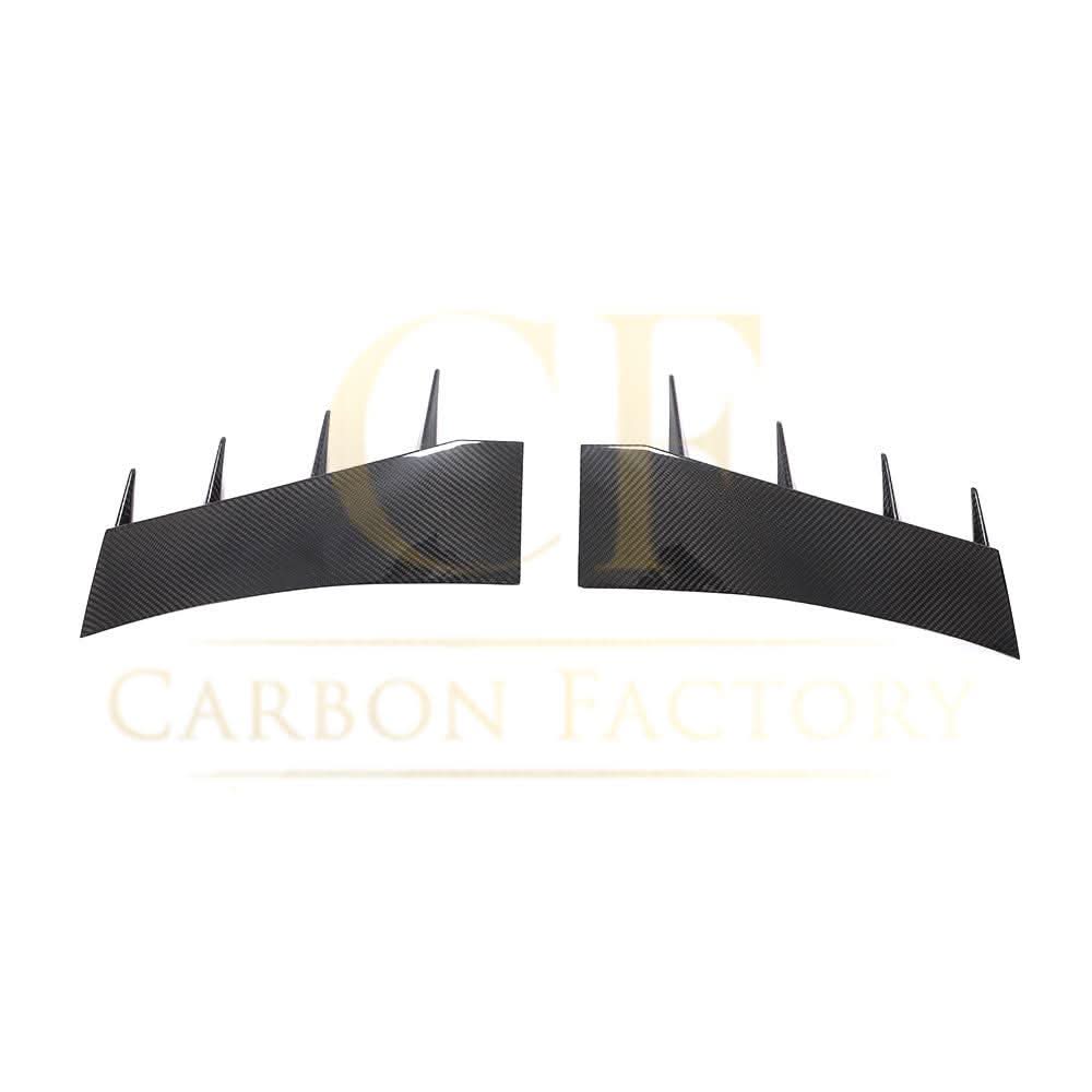 Pre-Preg Carbon Fibre Front Bumper Canards for Audi R8 V10 Gen 2 15-19 - Carbon Factory