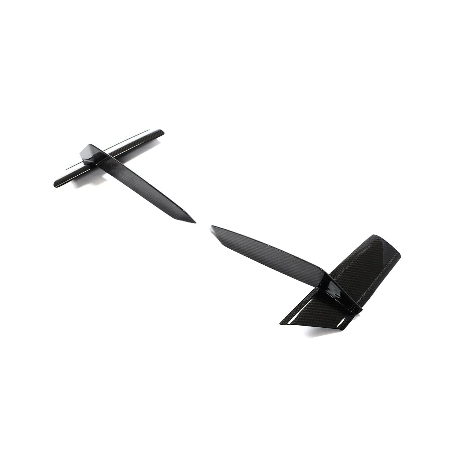 Pre-Preg Carbon Fibre Front Bumper Trims for Audi 4K RS7 20-22 - Carbon Factory