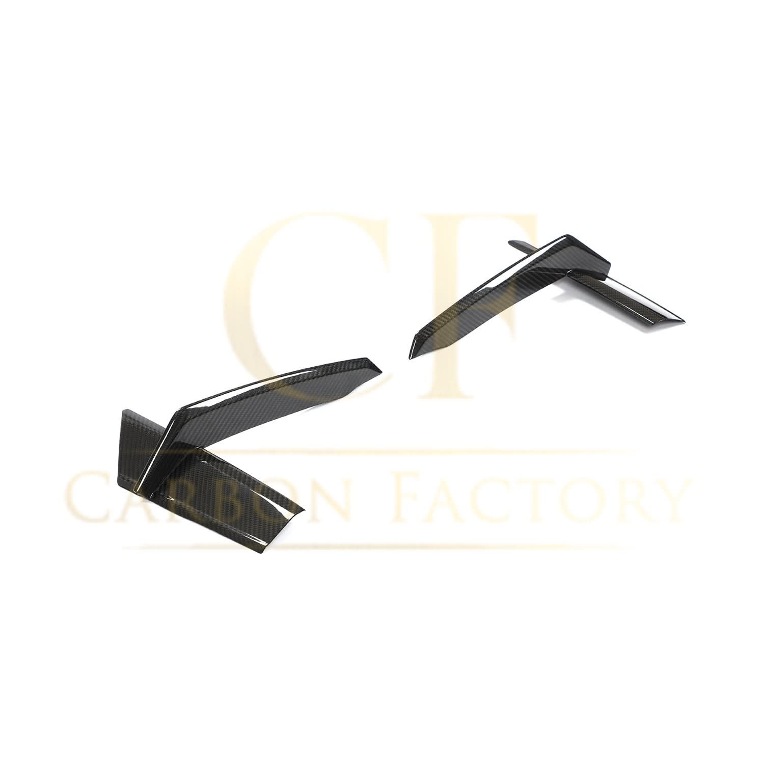 Pre-Preg Carbon Fibre Front Bumper Trims for Audi 4K RS7 20-22 - Carbon Factory