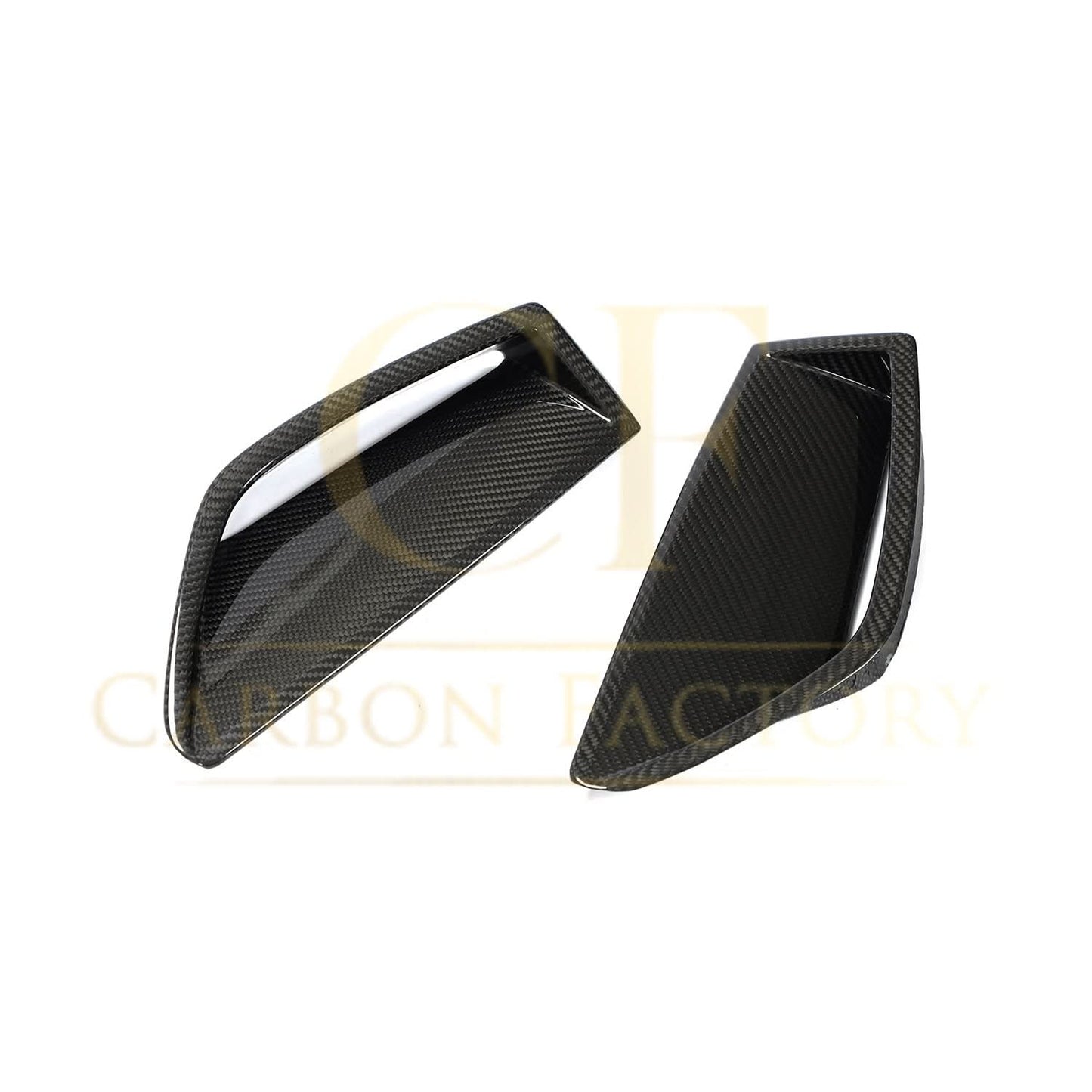 Pre-Preg Carbon Fibre Front Bumper Trims for Audi C8 RS6 19-22 - Carbon Factory