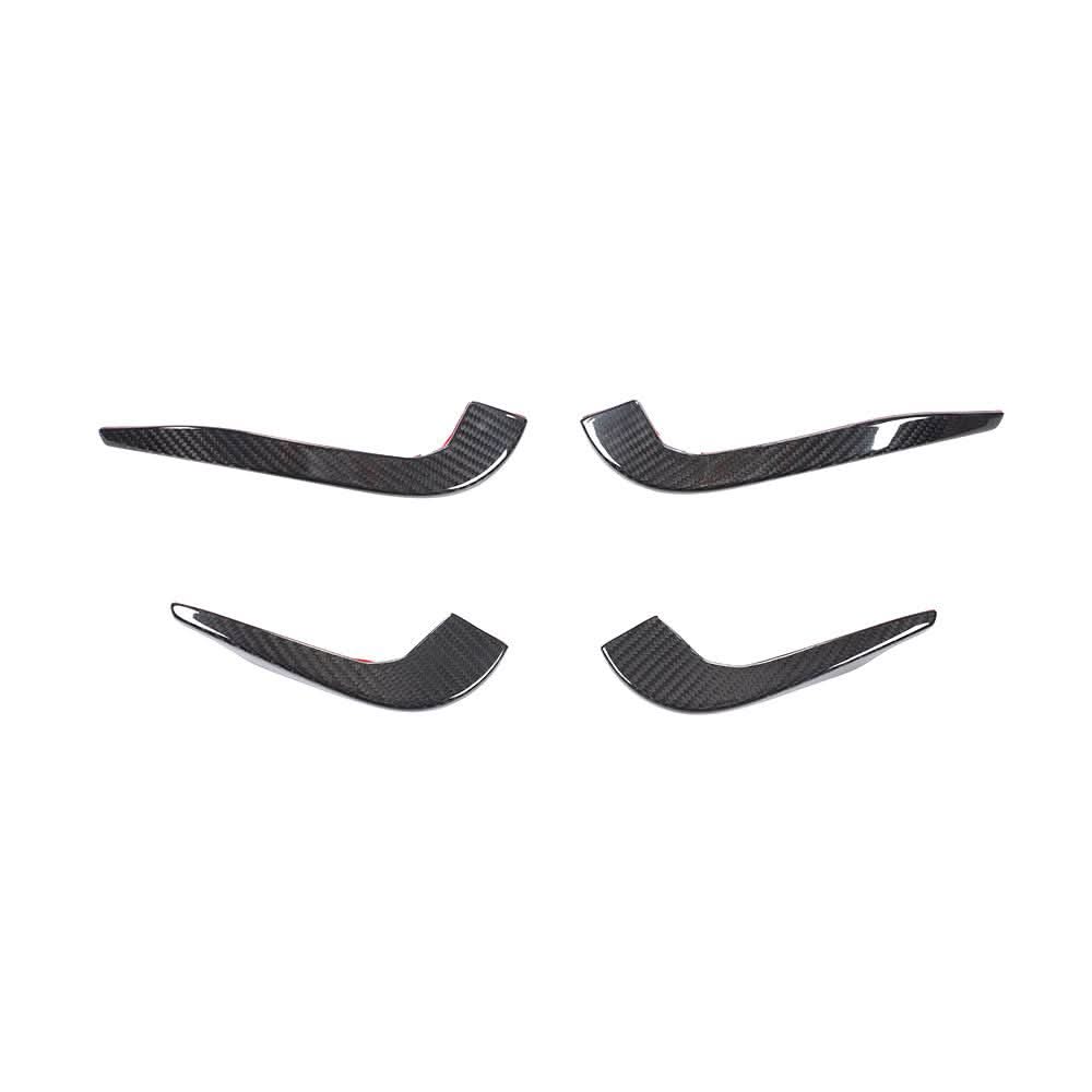 Pre-Preg Carbon Fibre Front Canards for Audi 8V RS3 Saloon 17-20 - Carbon Factory