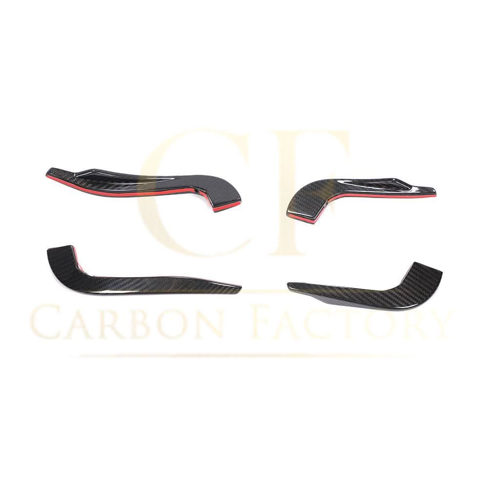 Pre-Preg Carbon Fibre Front Canards for Audi 8V RS3 Saloon 17-20 - Carbon Factory