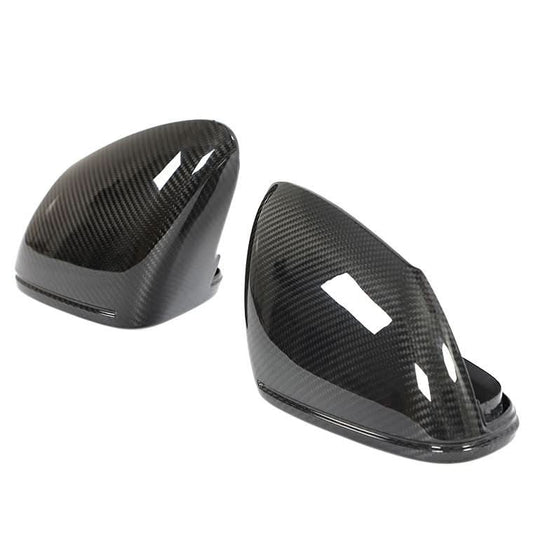 Pre-Preg Carbon Fibre Mirror Covers for Porsche Taycan LHD 9J1 19-Present - Carbon Factory
