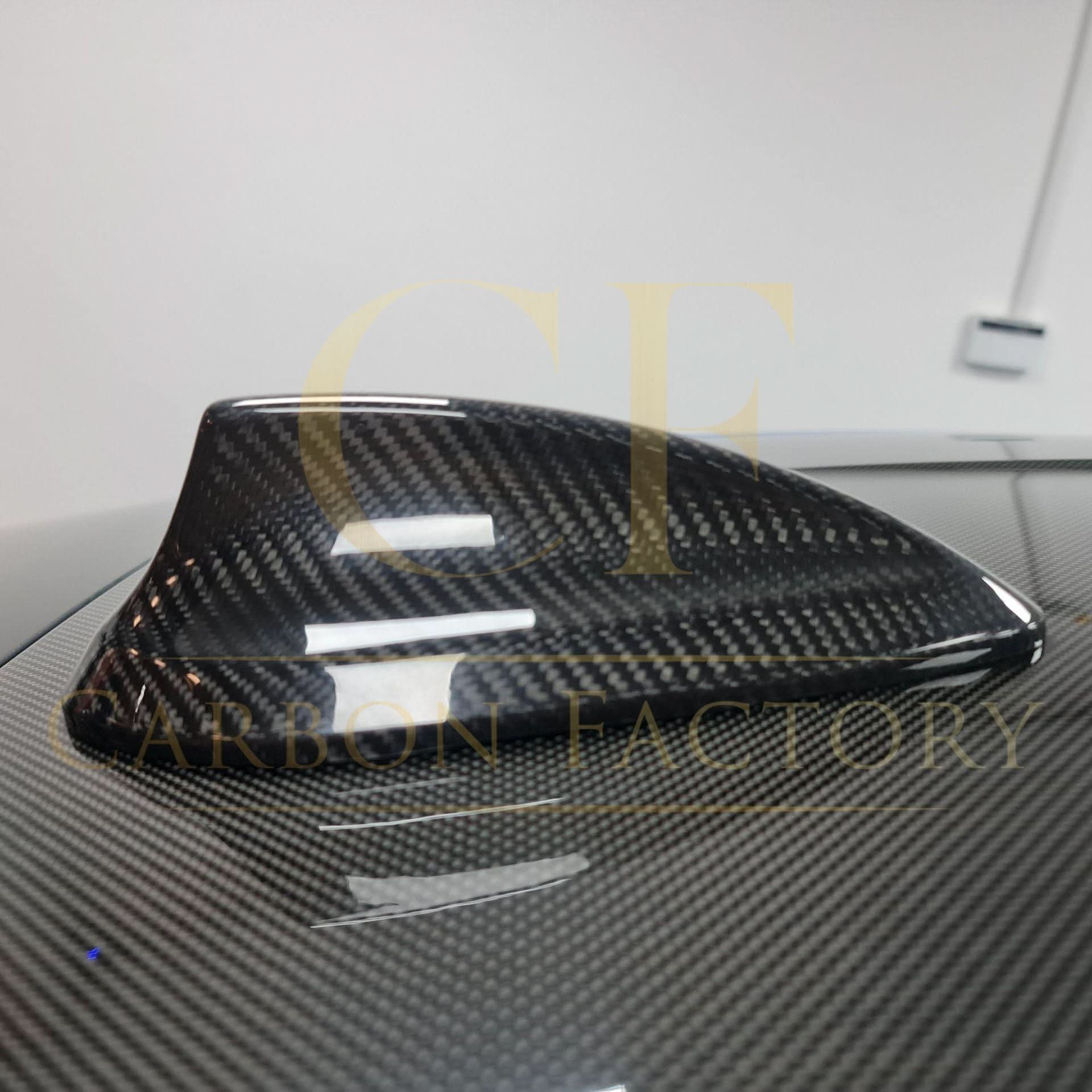 Pre-preg carbon fibre shark fin antenna cover for BMW F22, F30, F32, M2, M3, M4 models, exterior trim part.