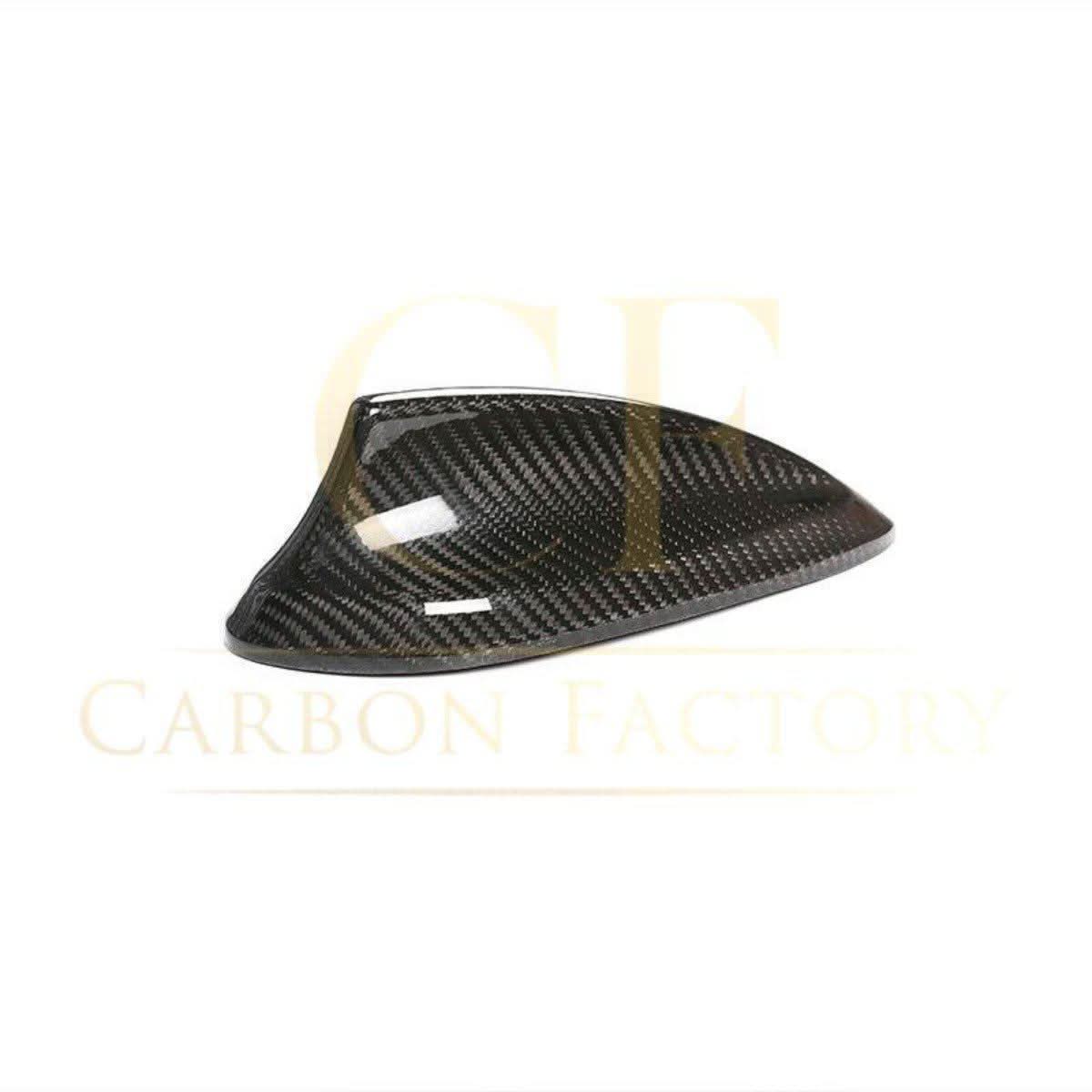 Pre-preg carbon fibre shark fin antenna cover for BMW F22, F30, F32, M2, M3, M4 models, exterior trim accessory.