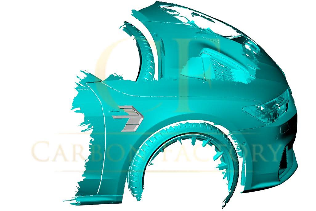 Pre-Preg Carbon Fibre Side Fender Trims for Audi 4K A7 S7 19-22 - Carbon Factory