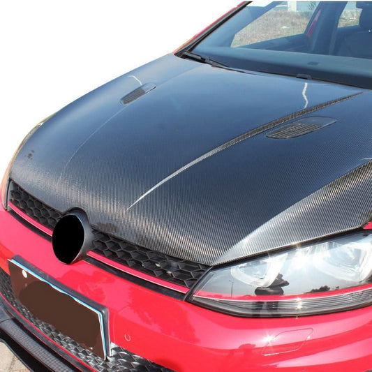 RZ Style Carbon Fibre Bonnet for VW Golf MK7 MK7.5 inc GTI & R 14-20 - Carbon Factory