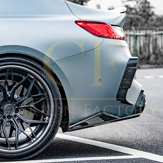 SQ Style Pre-Preg Carbon Fibre Rear Trims for BMW F93 M8 20-Present - Carbon Factory
