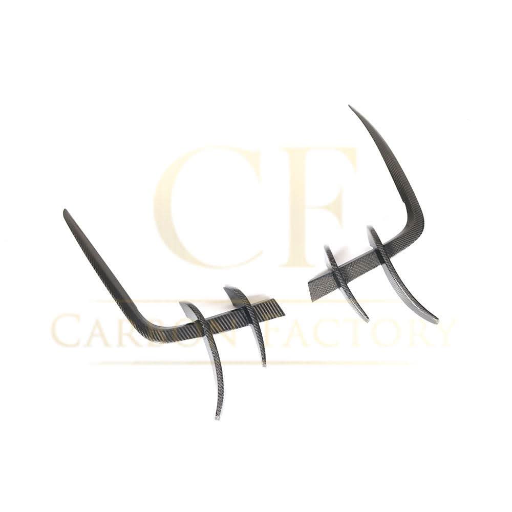 V Style Carbon Fibre Front Bumper Trims for Audi B9 A5 S Line & S5 17-19 - Carbon Factory