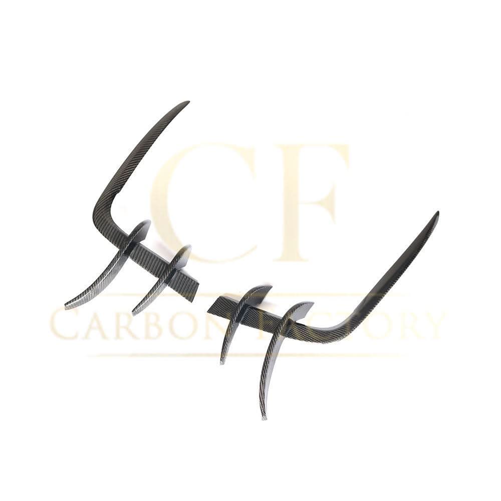 V Style Carbon Fibre Front Bumper Trims for Audi B9 A5 S Line & S5 17-19 - Carbon Factory