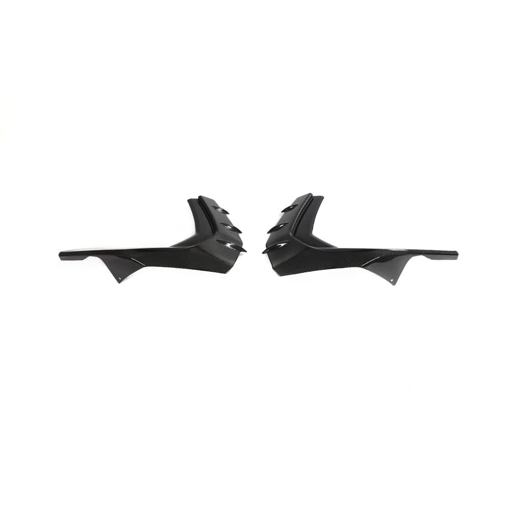 V Style Carbon Fibre Front Canards for Audi S3 Saloon 21-Present - Carbon Factory