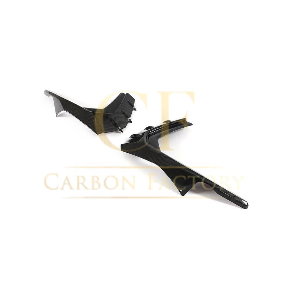 V Style Carbon Fibre Front Canards for Audi S3 Saloon 21-Present - Carbon Factory