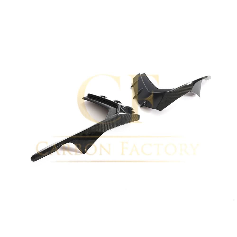 V Style Carbon Fibre Front Canards for Audi S3 Saloon 21-Present - Carbon Factory