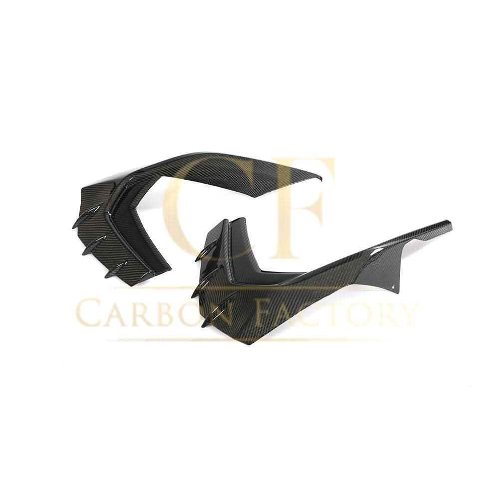 V Style Carbon Fibre Front Canards for Audi S3 Saloon 21-Present - Carbon Factory