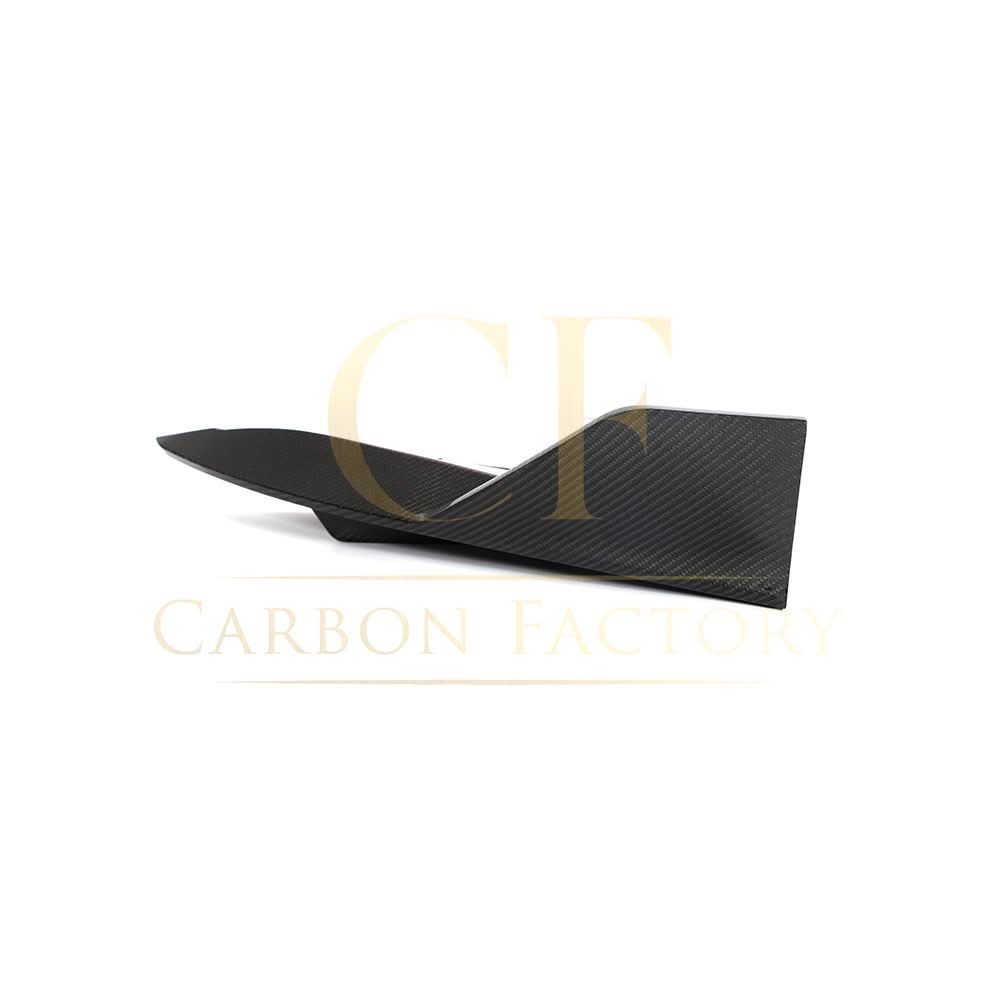 V Style Carbon Fibre Rear Bumper Extension for Tesla Model S Facelift 21-Present - Carbon Factory