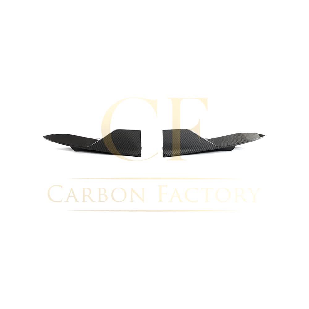 V Style Carbon Fibre Rear Bumper Extensions for Tesla Model S Facelift 21-Present - Carbon Factory