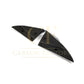 V Style Carbon Fibre Rear Bumper Extensions for Tesla Model S Facelift 21-Present - Carbon Factory