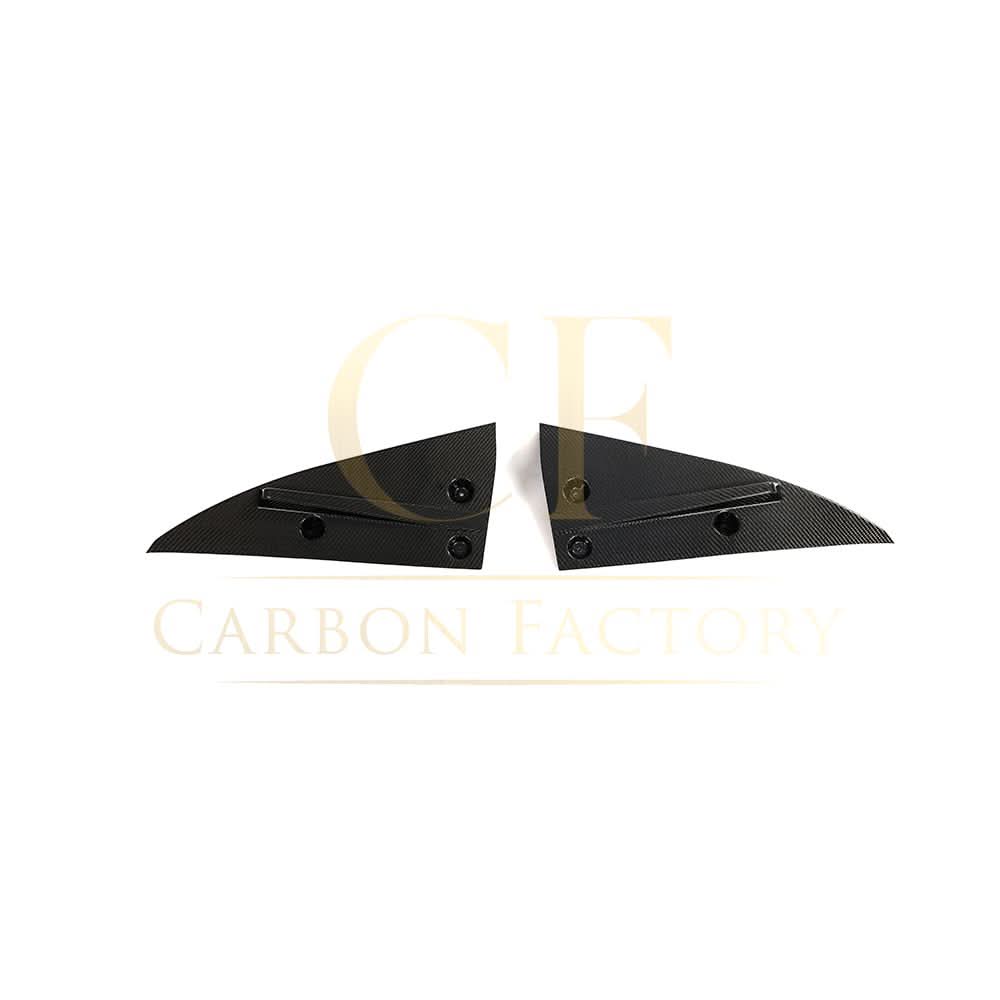 V Style Carbon Fibre Rear Bumper Extensions for Tesla Model S Facelift 21-Present - Carbon Factory