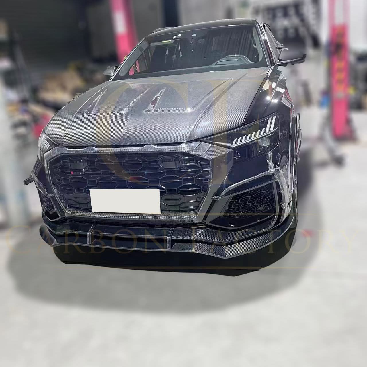 Carbon Fibre Front Grille Trim for Audi RS Q8 20-Present - Carbon Factory
