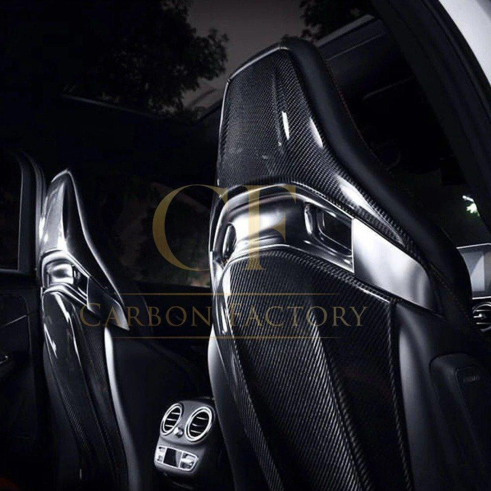 Carbon Fibre Seat Covers (Set of 2) for Mercedes Benz AMG W176 A45 CLA45 GLA45 - Carbon Factory