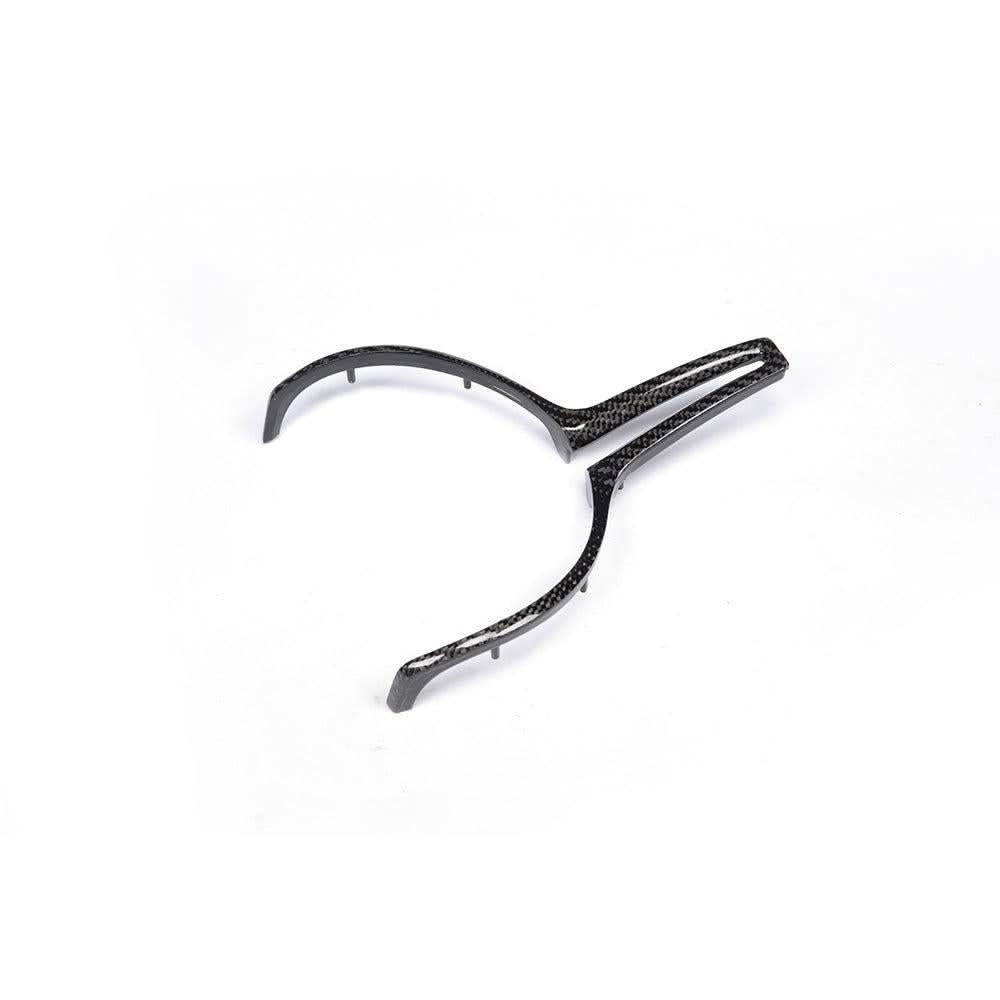 Carbon Fibre Steering Wheel Trim for BMW F80 M3 F82 F83 M4 F10 M5 F06 F12 F13 M6 14-20 - Carbon Factory