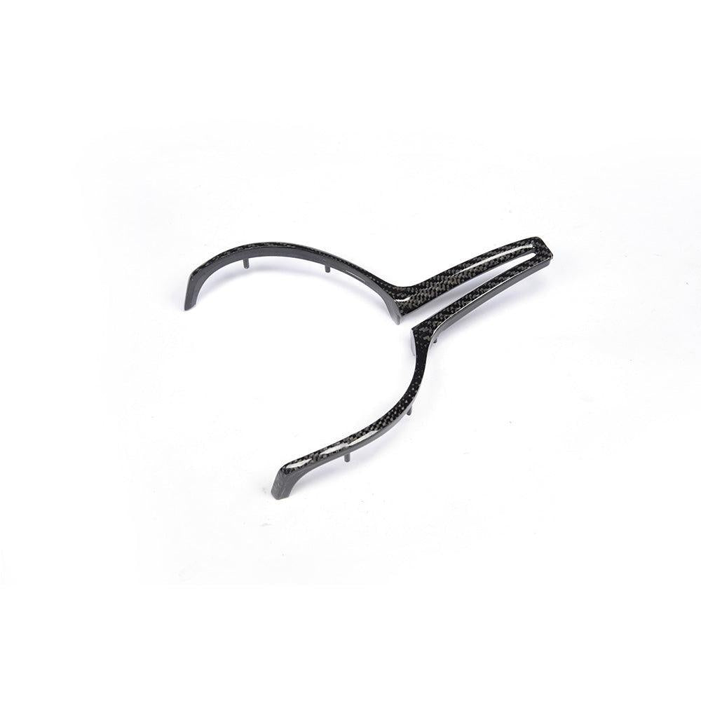 Carbon Fibre Steering Wheel Trim for BMW F80 M3 F82 F83 M4 F10 M5 F06 F12 F13 M6 14-20 - Carbon Factory
