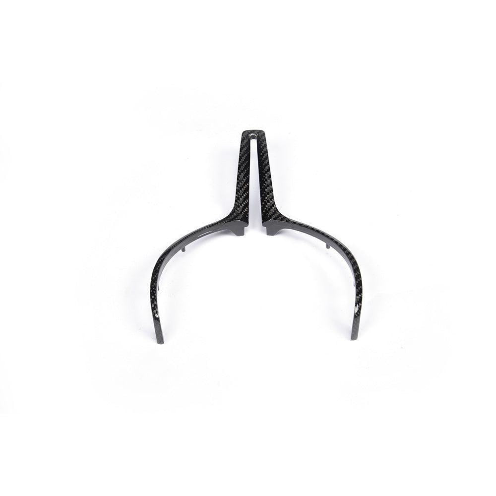 Carbon Fibre Steering Wheel Trim for BMW F80 M3 F82 F83 M4 F10 M5 F06 F12 F13 M6 14-20 - Carbon Factory