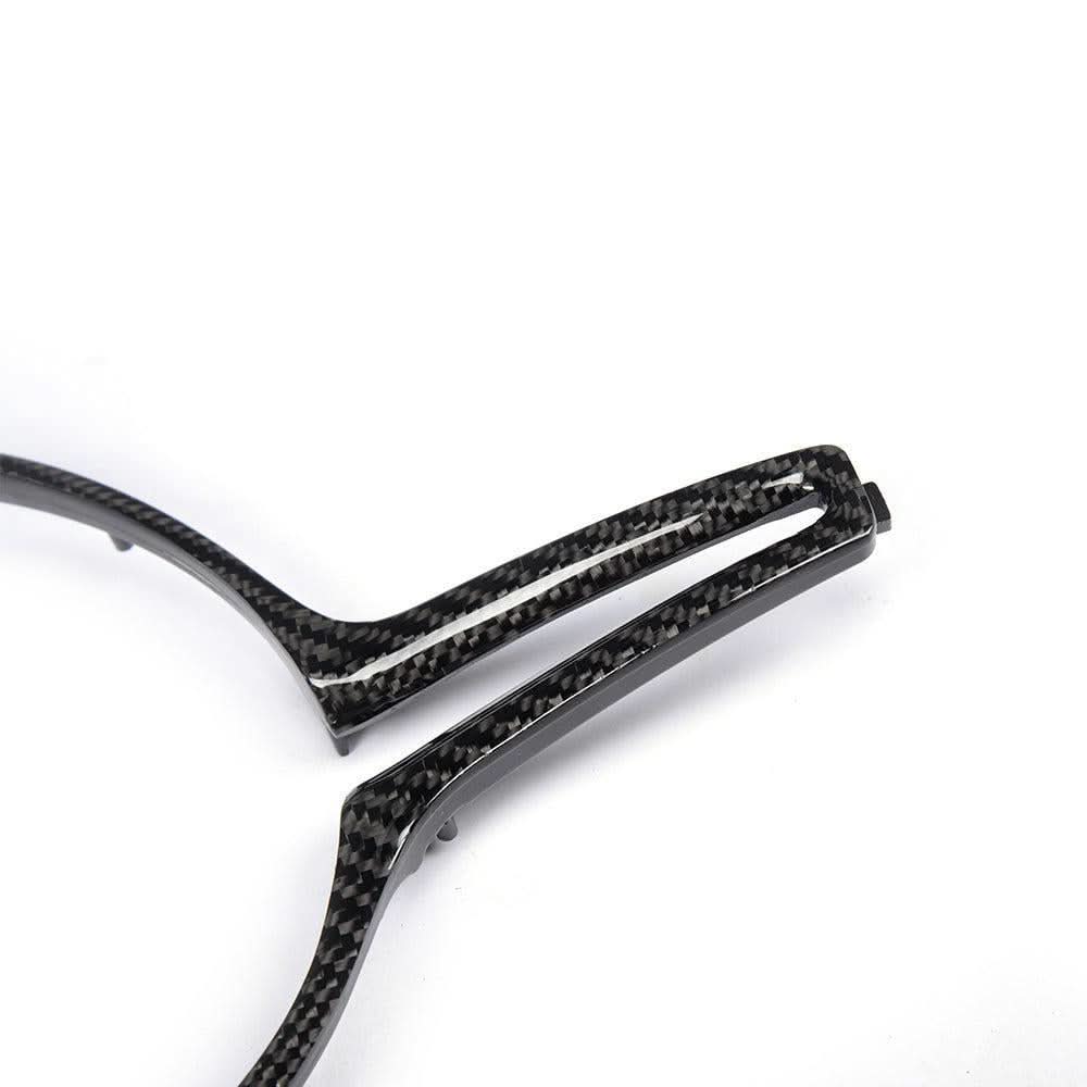 Carbon Fibre Steering Wheel Trim for BMW F80 M3 F82 F83 M4 F10 M5 F06 F12 F13 M6 14-20 - Carbon Factory