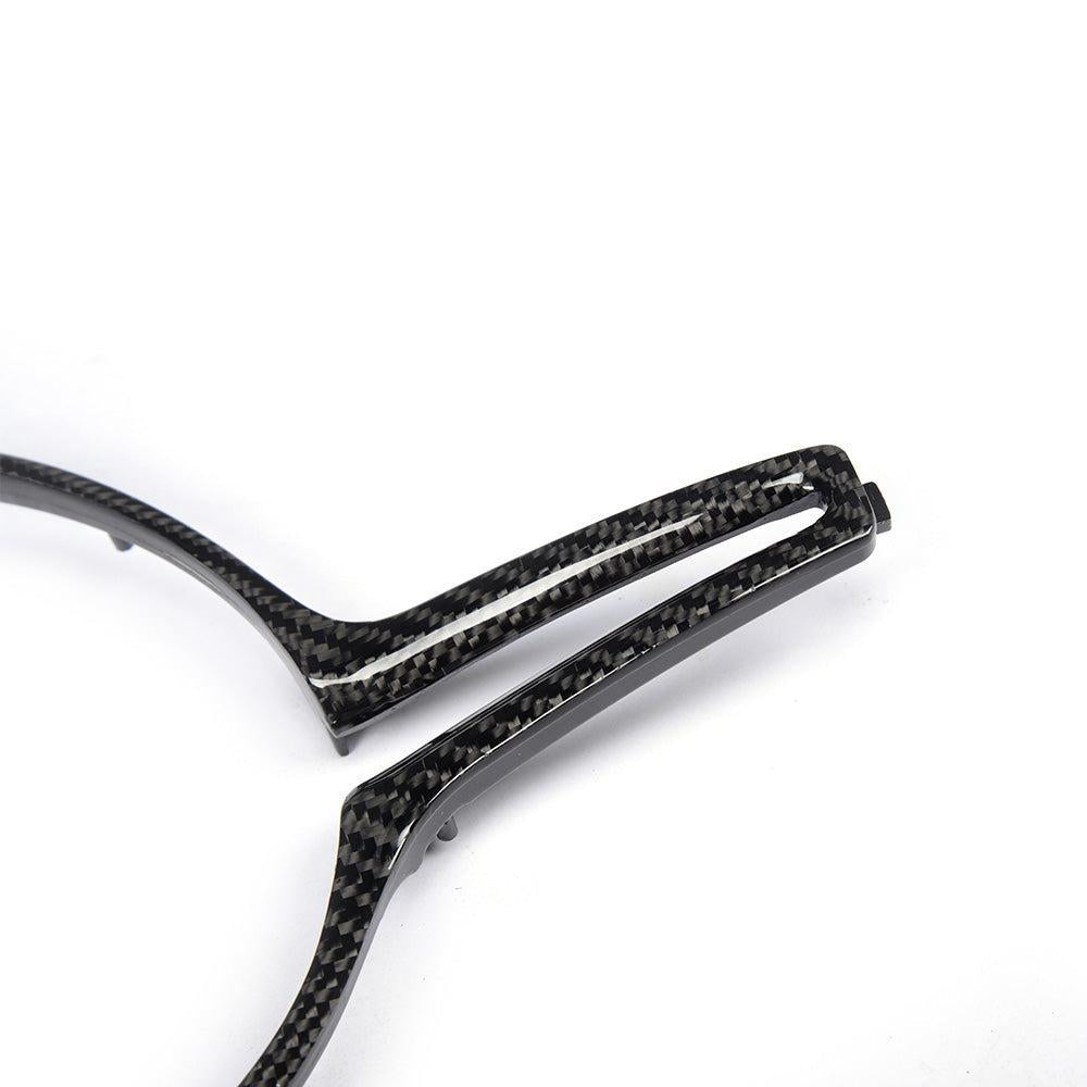Carbon Fibre Steering Wheel Trim for BMW F80 M3 F82 F83 M4 F10 M5 F06 F12 F13 M6 14-20 - Carbon Factory