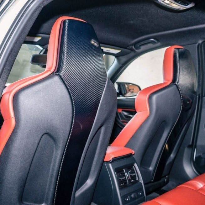 Pre-preg Carbon Fibre Seat Covers Pair for BMW F80 M3 F82 F83 M4 14-20 - Carbon Factory