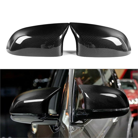 Carbon Fibre Replacement Mirror Covers for BMW F85 X5M F86 X6M 14-18 - Carbon Factory
