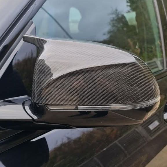 CF Style Carbon Fibre Replacement Mirror Covers for BMW G01 X3 G02 X4 G05 X5 G06 X6 G07 X7 18-25 - Carbon Factory