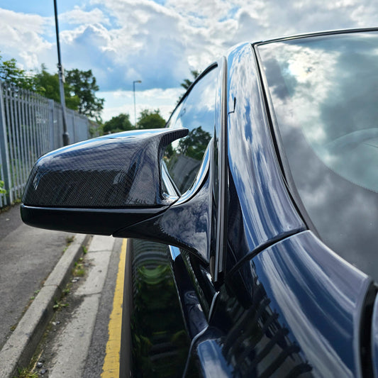 MP Style Carbon Fibre Replacement Mirror Covers for BMW F06 F12 F13 6 Series Pre-LCI F01 F02 - Carbon Factory