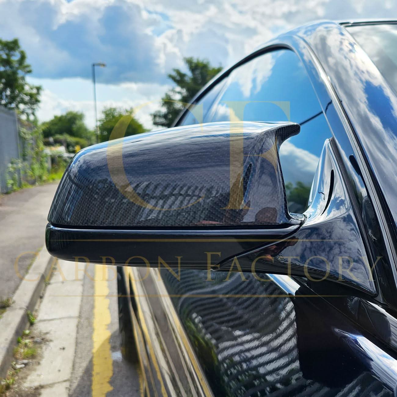 MP Style Carbon Fibre Replacement Mirror Covers for BMW F06 F12 F13 6 Series Pre-LCI F01 F02 - Carbon Factory