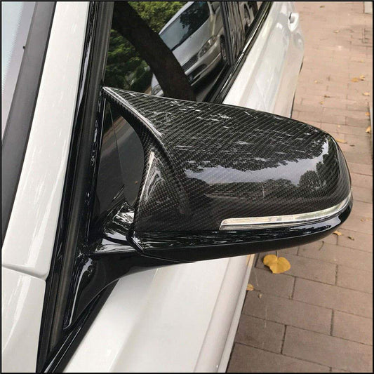 MP Style Carbon Fibre Replacement Mirror Covers for BMW F10 5 Series LCI F06 F12 F13 6 Series F01 7 Series - Carbon Factory
