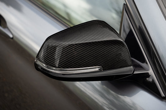 OEM Style Carbon Fibre Replacement Mirror Covers for BMW 1 2 3 4 Series - Carbon Factory