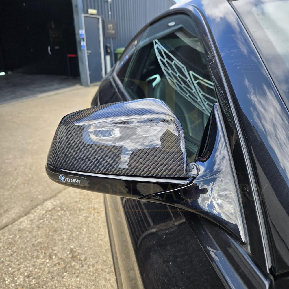 OEM Style Carbon Fibre Replacement Mirror Covers for BMW F06 F12 F13 6 Series Pre-LCI F01 F02 - Carbon Factory