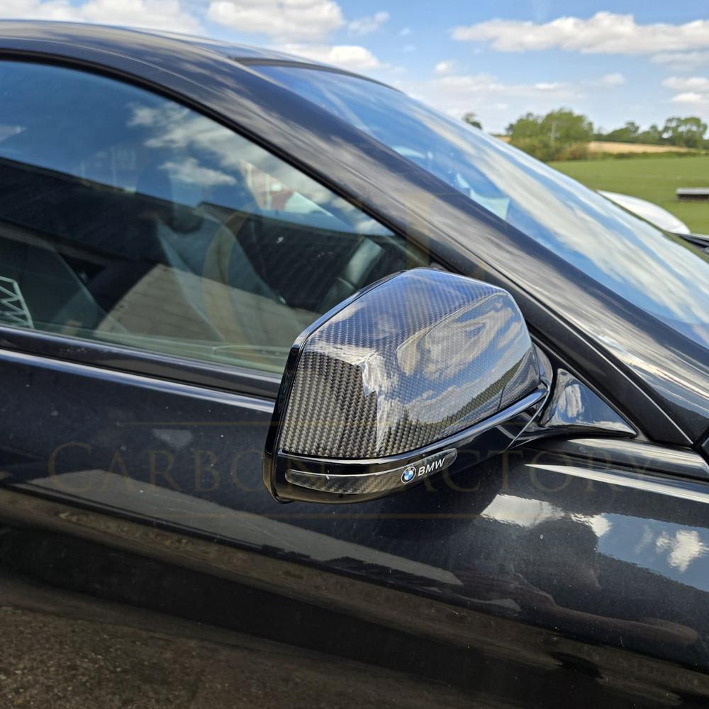 OEM Style Carbon Fibre Replacement Mirror Covers for BMW F06 F12 F13 6 Series Pre-LCI F01 F02 - Carbon Factory