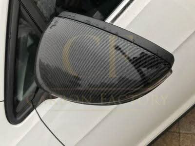 OEM Style Carbon Fibre Replacement Mirror Covers for VW Golf MK7 MK7.5 inc GTI & R 14-20 - Carbon Factory