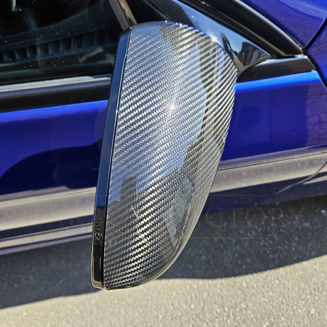 Pre-preg Carbon Fibre Replacement Mirror Covers for BMW F10 M5 F06 F12 F13 M6 12-16 - Carbon Factory