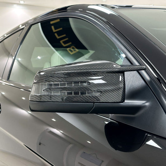 V Style Carbon Fibre Replacement Mirror Covers for Mercedes Benz Universal - Carbon Factory
