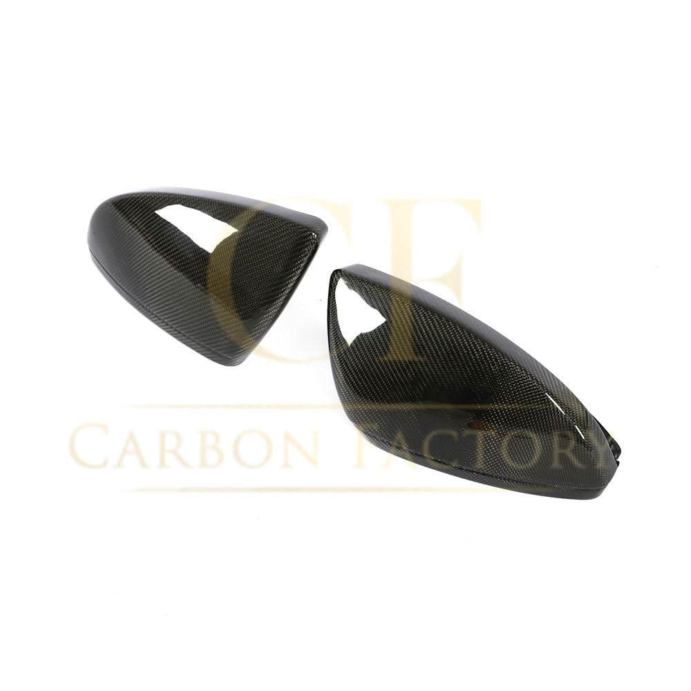 Replacement Carbon Fibre Mirror Covers for Audi C8 A6 RS6 A7 A8 LHD 19-23 - Carbon Factory