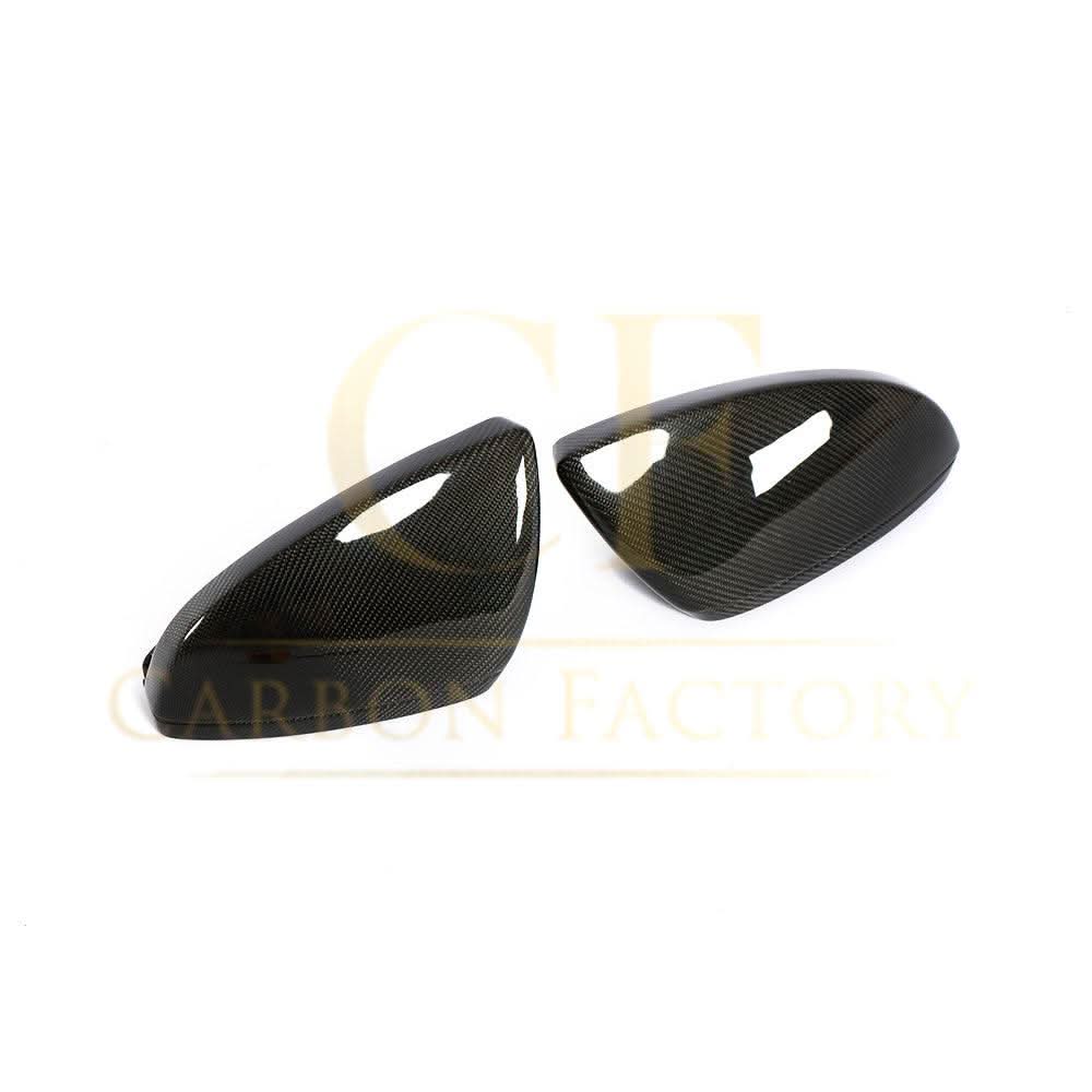 Replacement Carbon Fibre Mirror Covers for Audi C8 A6 RS6 A7 A8 LHD 19-23 - Carbon Factory