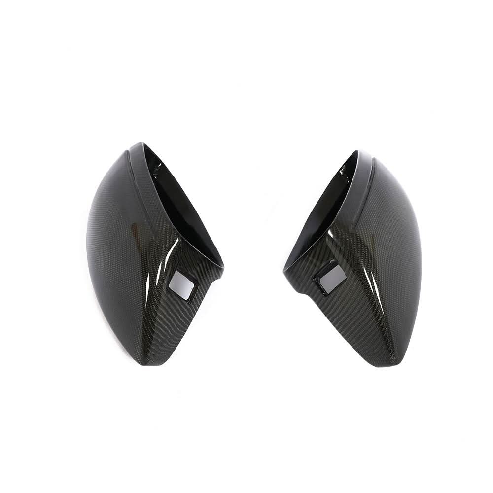 Replacement Carbon Fibre Mirror Covers for Audi C8 A6 RS6 A7 A8 LHD 19-23 - Carbon Factory