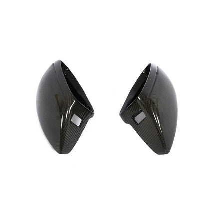 Replacement Carbon Fibre Mirror Covers for Audi C8 A6 RS6 A7 A8 LHD 19-23 - Carbon Factory
