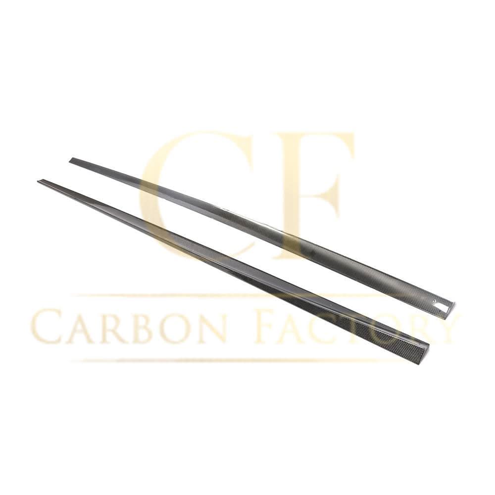 Carbon fibre side skirt for Mercedes C238 E-Class Coupe, AMG-style, 2016-2023, enhancing sporty exterior appearance.