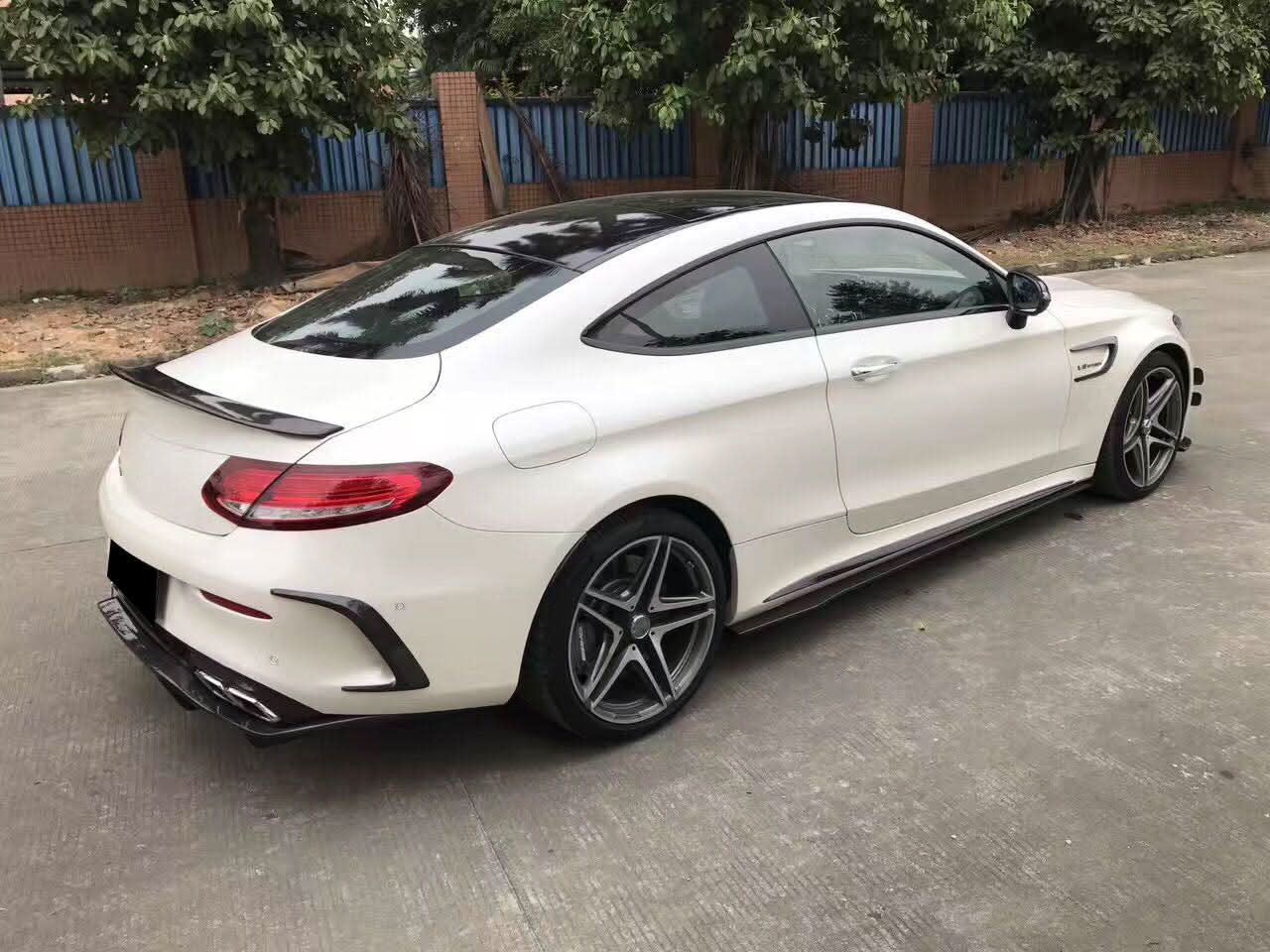 AMG Style Carbon Fibre Side Skirts for Mercedes W205 C Class & C63 15-21 - Carbon Factory