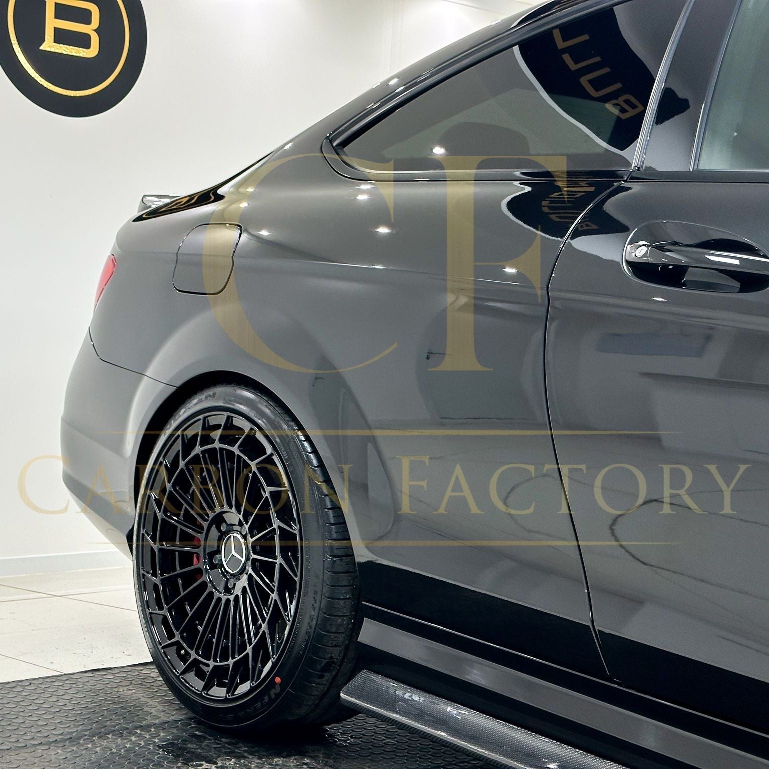 Carbon Fibre Side Skirts for Mercedes Benz W204 C63 Facelift 12-14 - Carbon Factory